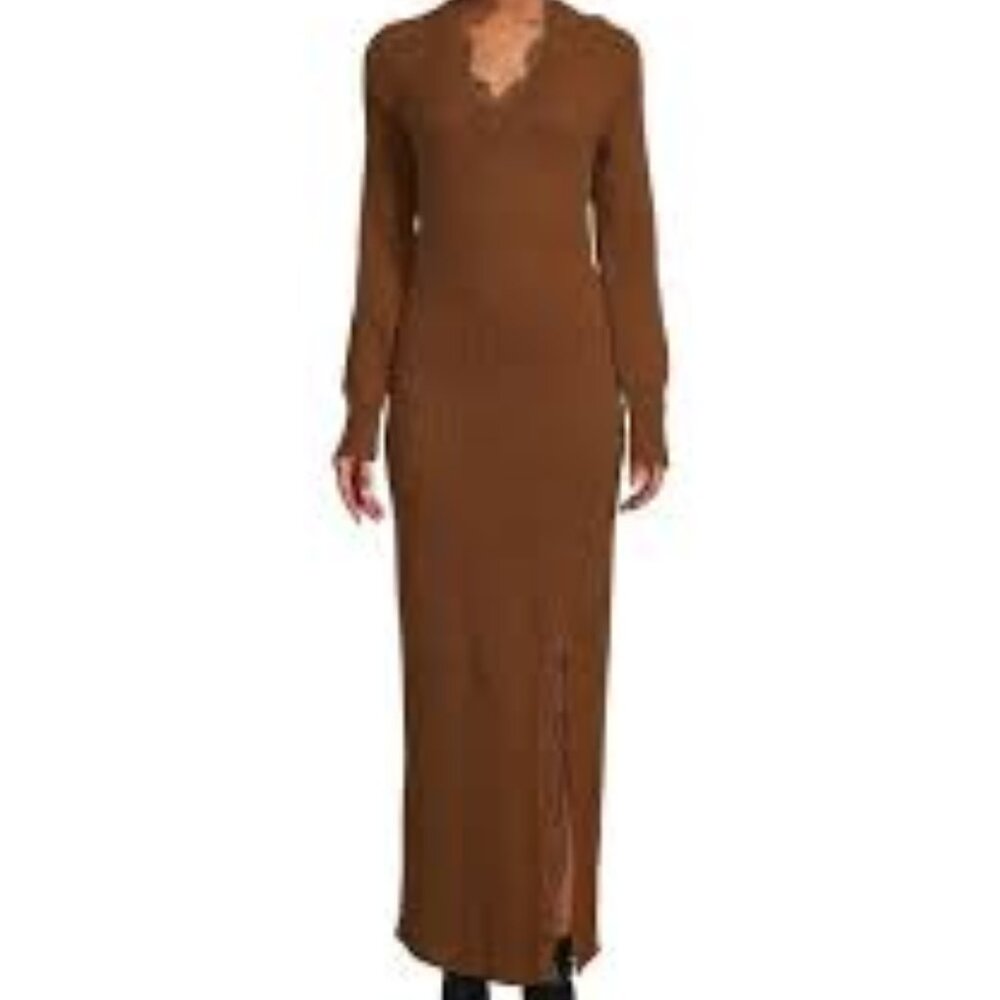 NWT Antonio Melani Cashmere Chesnut Linda Sweater Dress